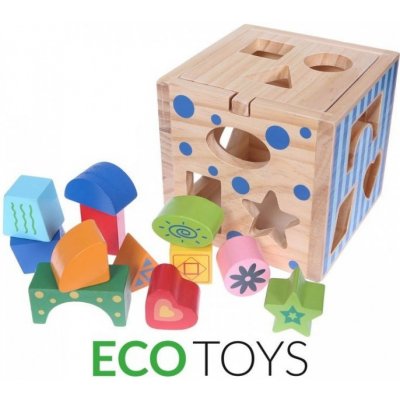 Eco Toys edukační kostka vkládačka