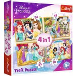 TREFL Disney princezny: Šťastný den 4v1 35,48,54,70 dílků – Hledejceny.cz