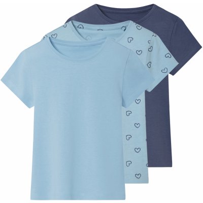 lupilu Dívčí triko, 3 kusy modrá – Zboží Dáma
