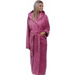 Tmavě malinový luxusní dlouhý župan pro ženu LABYRINT 1ZF3017 růžová – Sleviste.cz
