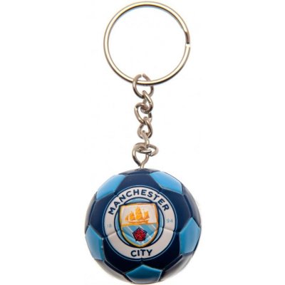 Přívěsek na klíče FC Manchester City Fotbalová TA2013 modrá