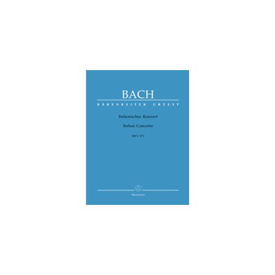 Italian Concerto F major BWV 971 Bach, Johann Sebastian – Hledejceny.cz