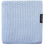 Lullalove Lehká dečka z vlny Merino Motýlek Premium Modrá – Zboží Dáma