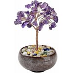 Nefertitis Stromeček z ametystu ve fialovém - dekorace domů a kanceláře NF46711 - cca 11 cm – Zboží Dáma