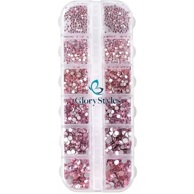 GloryStyles Sada kamínků na nehty 05 light rose – Zboží Mobilmania