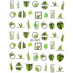 Samolepky na nehty Laser Leaf JO 1677 – Zboží Mobilmania