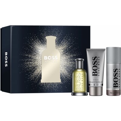 Hugo Boss Boss Bottled EDT 100 ml + sprchový gel 100 ml + deodorant sprej 150 ml dárková sada – Zboží Mobilmania