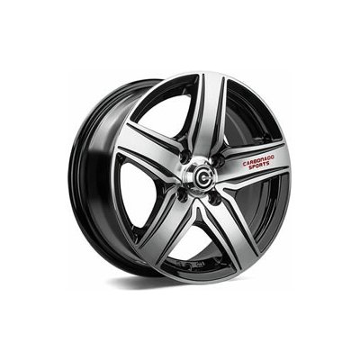 CARBONADO GTR Sports 1 6x14 4x100 ET35 black polished red words | Zboží Auto