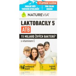 NatureVia Laktobacily 5 ATB 10 kapslí