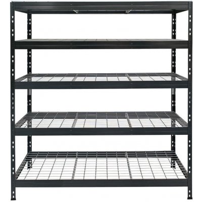 Majster Regál Rivet 180 x 150 x 60 cm 5 polic antracitová šedá – HobbyKompas.cz