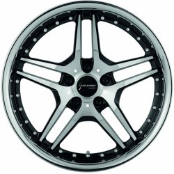 Corspeed Vegas 8,5x20 5x112 ET25 black polished inox lip