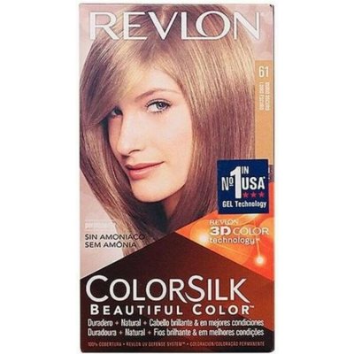 Revlon Colorsilk Beautiful Color barva na vlasy na barvené vlasy na blond vlasy na všechny typy vlasů 61 Dark Blonde 59,1 ml – Zboží Mobilmania