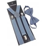 Amparo Miranda Set motýlek a kšandy AM513 šedá – Hledejceny.cz