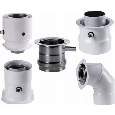 Spiroflex 60/100-80/125 JC adaptér s bílým úšklebkem – Hledejceny.cz