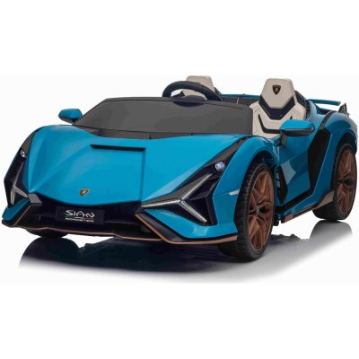 Beneo elektrické autíčko Lamborghini Sian 4X4 12V 2,4 GHz dálkové ovládání USB/AUX vstup Bluetooth odpružení Vertikální otevírací dveře měkká Eva kola LED Světla ORIGINAL licence bílá – Zbozi.Blesk.cz