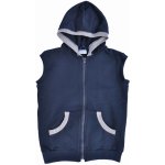 Vesta s kapucí Tmavě modrá – Zboží Dáma