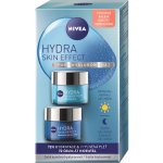 Nivea Hydra Skin Effect osvěžující gelový krém na den 50 ml + Hydra Skin Effect hydratační gel krém na noc 50 ml dárková sada – Zboží Mobilmania