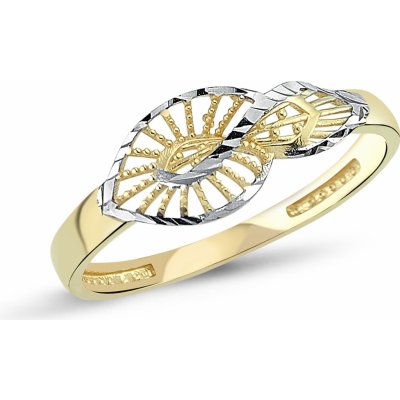 Lillian Vassago Designový prsten z kombinovaného zlata LLV46 GR008 – Zboží Mobilmania