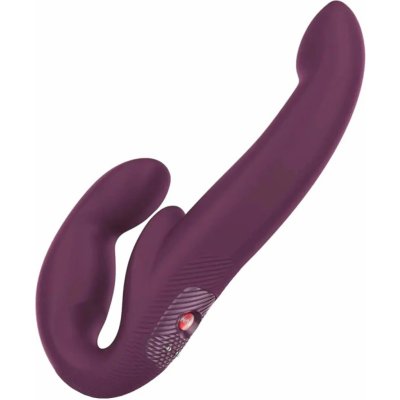 HOT FUN FACTORY Share Vibe Pro strap-on Burgundy