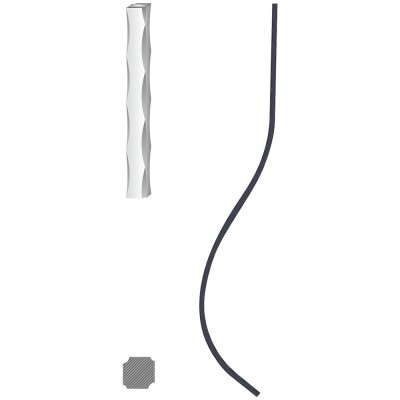 Kovoinox Tyč 12 x 12 mm, 900 x 160 mm – Hledejceny.cz