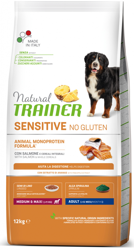 Trainer Sensitive No Gluten Adult M/M Fish&Maize 12 kg