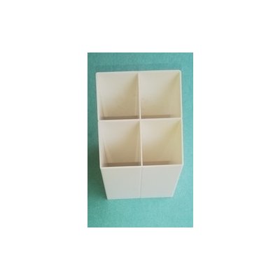 Stojánek na tužky plastový bílý 4 dílný – Zboží Dáma