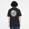 Pánské Tričko Santa Cruz triko Loud Ringed Dot T-Shirt Black Acid Wash