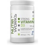 NutriWorks Strong Vitamin D3 2000iu 200 kapslí – Hledejceny.cz