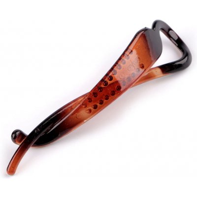 Velká spona do vlasů se zoubky Varianta: 2 jantar transparent, Balení: 1 ks – Zboží Dáma