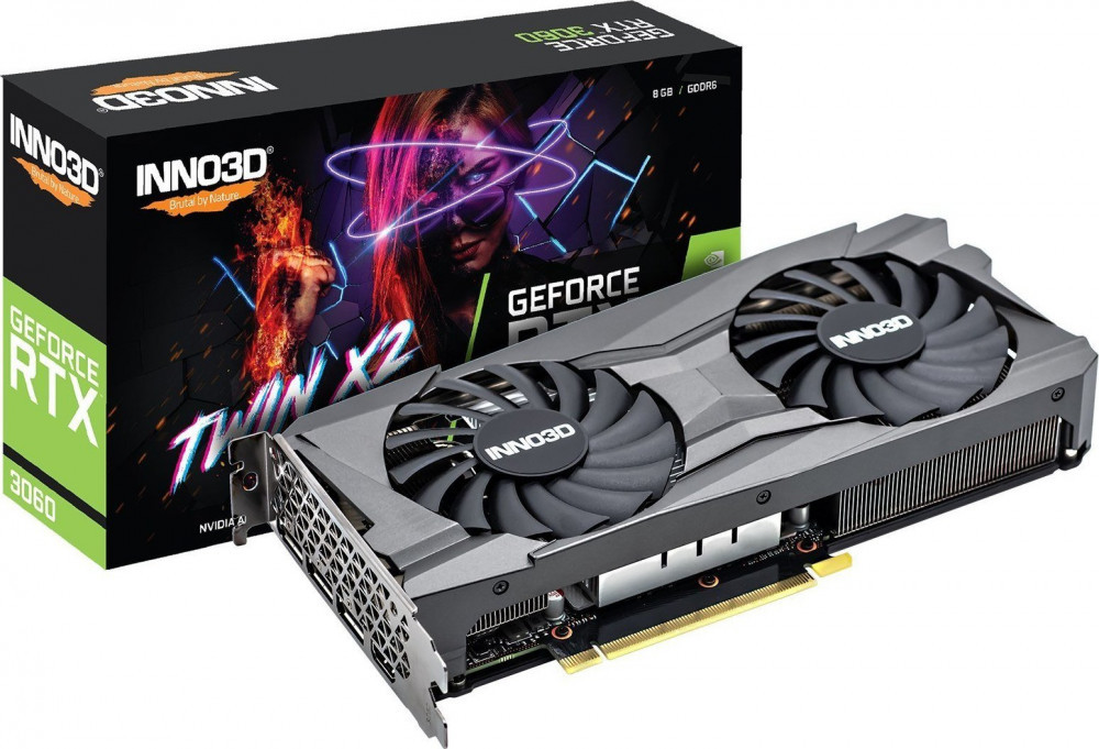 Inno3D GeForce RTX 3060 Twin X2 LHR 8GB GDDR6 N30602-08D6-11902130