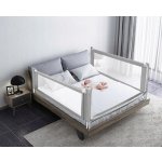 Lapchu Ochranná zábrana na postel šedá 140 cm – Zboží Mobilmania