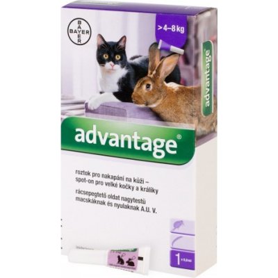 Advantage 80 10% 1x0,8ml Cat nad 4kg