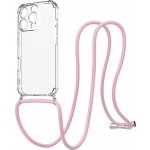 AlzaGuard Luxe Lanyard Case pro iPhone 16 Pro růžový AGD-PCL009P – Zboží Mobilmania