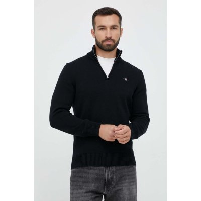 Gant bavlněný svetr černá – Zboží Mobilmania