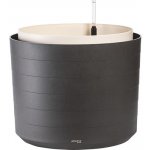 Plastia Samozavlažovací velkoobjemová nádoba Berberis 55 antracit+slonová kost – Sleviste.cz