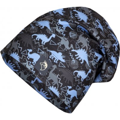 Chlapecká flísová čepice Wolf & Wolfie C černá dinosauři Černá – Zboží Dáma