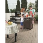 Multifunkční stolek Allibert, 93L, hnědá – Zboží Mobilmania