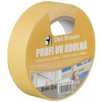 Den Braven Profi UV odolná maskovací páska 50 mm x 33 m žlutá – Sleviste.cz