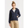 Dámská mikina Gant mikina REG TONAL SHIELD ZIP HOODIE EVENING BLUE