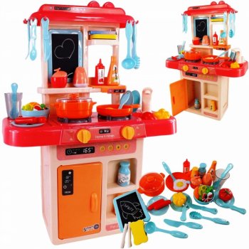 LUXMA Dětská kuchyňka s lednicí a plynovým sporákem 169