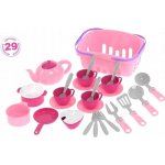 Mikrotrading Kuchyňský set s košíkem s 25 ks nádobí v síťce – Zboží Dáma