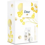 Dove Nourishing Secrets Pečující Rituál Kokos sprchový gel 250 ml + tělové mléko 250 ml + zrcátko dárková sada – Zbozi.Blesk.cz