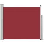 vidaXL Zatahovací boční markýza / zástěna na terasu 100x300 cm červená – Zboží Mobilmania