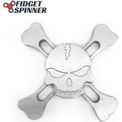 Neven Skull Fidget Spinner kovový R187-S stříbrný