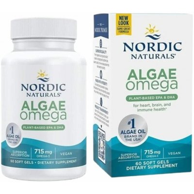 Nordic Naturals Algae Omega-3, Veganská Omega, 715 mg, 60 softgelových kapslí – Hledejceny.cz