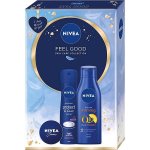 Nivea Feel Good sada tělové mléko Body Milk Firming Q10 250 ml + antiperspirant Protect & Care 150 ml + univerzální krém 30 ml – Zbozi.Blesk.cz