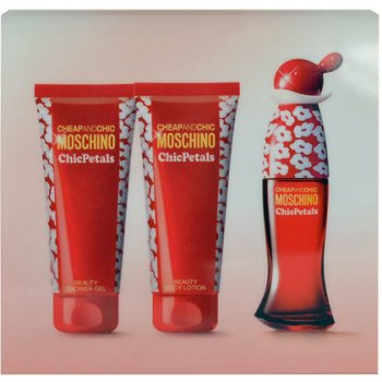 Moschino Cheap & Chic Chic Petals EDT 50 ml + tělové mléko 100 ml + sprchový gel 100 ml dárková sada