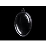 Plastové vejce 4,5x6 cm dvoudílné, malé, transparent – Hledejceny.cz