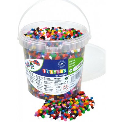 Playbox Zažehlovací korálky v kbelíku 10.000 ks mix barev – Zboží Mobilmania