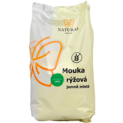 Natural Jihlava Rýžová mouka jemně mletá 0,5 kg – Zboží Dáma